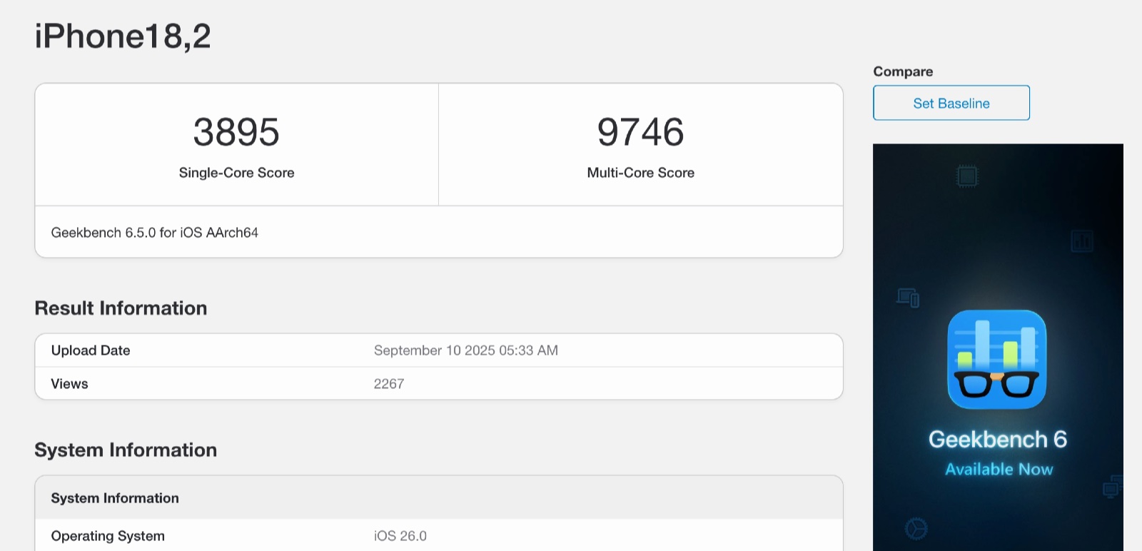 iPhone 17 ProやiPhone Airのものとされるベンチマークスコアが判明